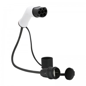 IEC 62196 Tip 2 plagg għal schuko socket ev adapter għall-estensjoni