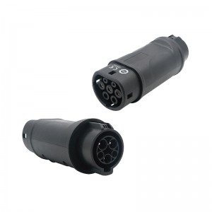 Адаптар разеткі EV тыпу 1 да тыпу 2 j1772 да адаптара разеткі тыпу 2